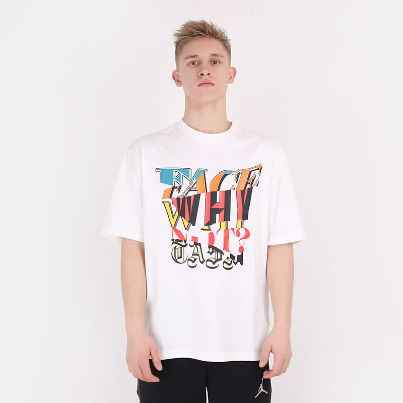 мужская белая футболка Jordan WHY NOT ? x Facetasm Tee DC4701-100 - цена, описание, фото 3